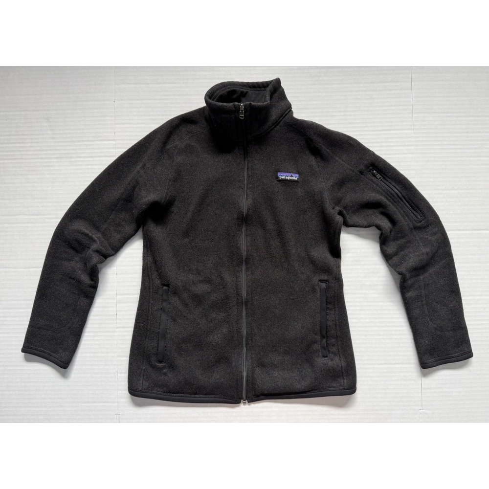 Patagonia Better Sweater Jacket Women Small Black Full Zip Fleece Outdoor Active